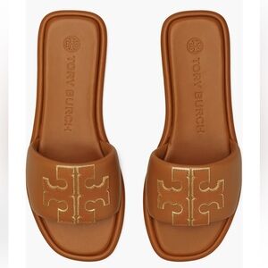 Tory Burch Double-T Leather Sport Slide Sandal